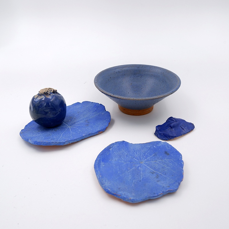 Set of Cobalt blue ceramics 
