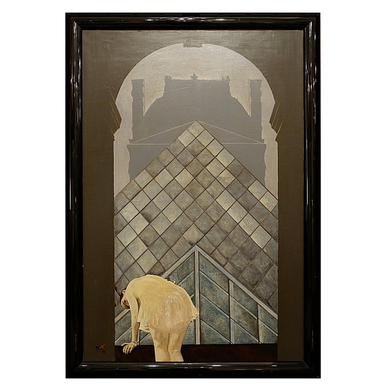 Oil on canvas painting, signed lower left MAX and dated 1991