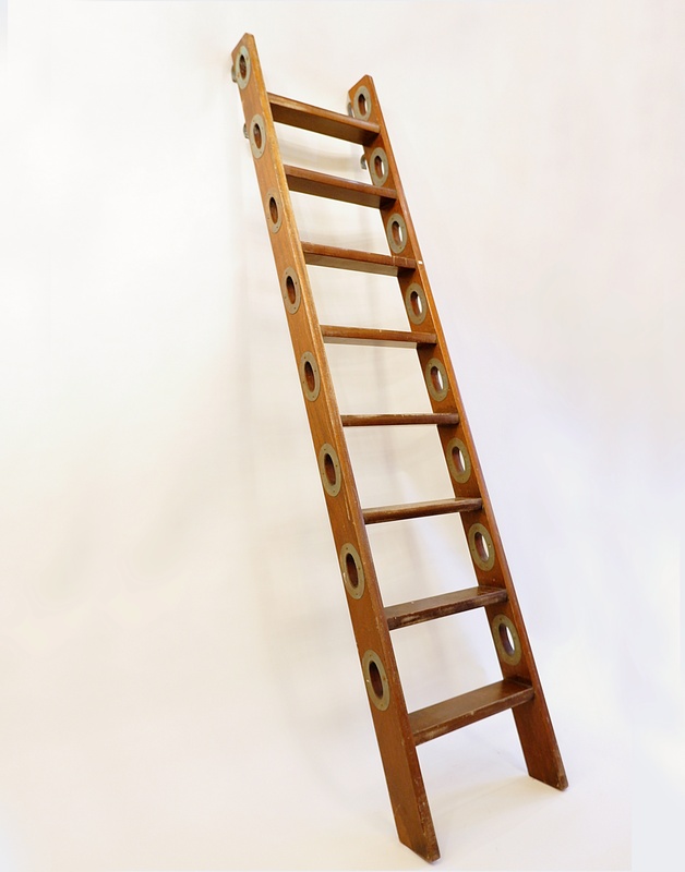 Vintage Wooden Ship Boat Ladder