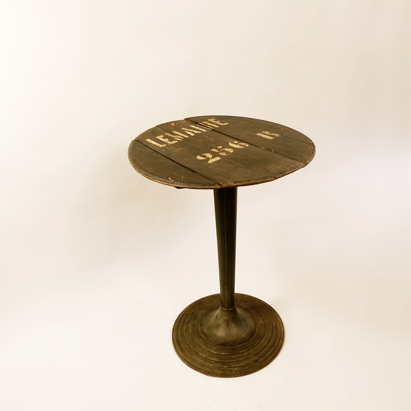 Side table/Pedestal table/Wine table by French