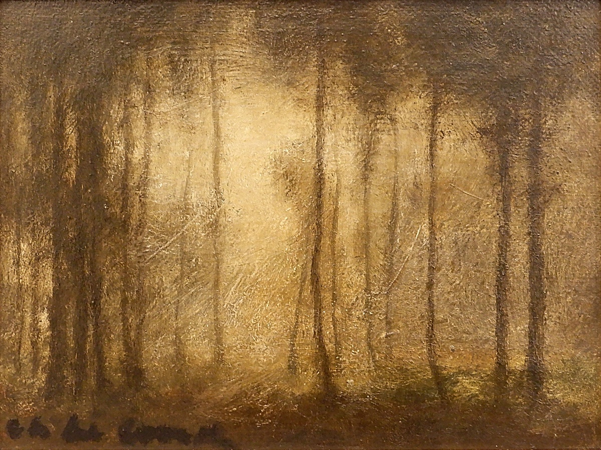 Painting on panel / signed lower left - 20th c.