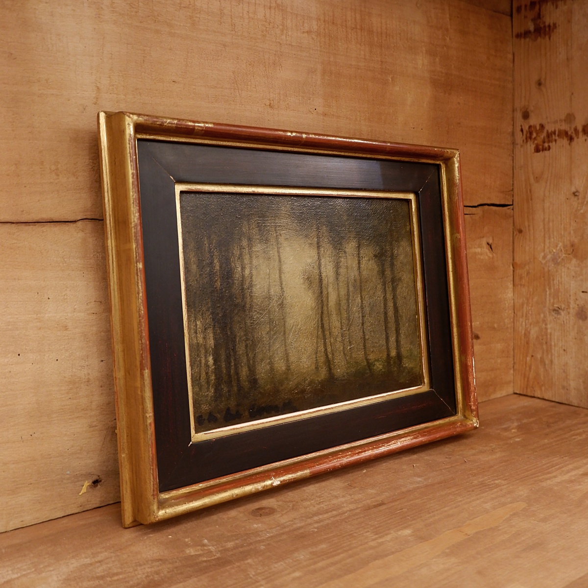 Painting on panel / signed lower left - 20th c.