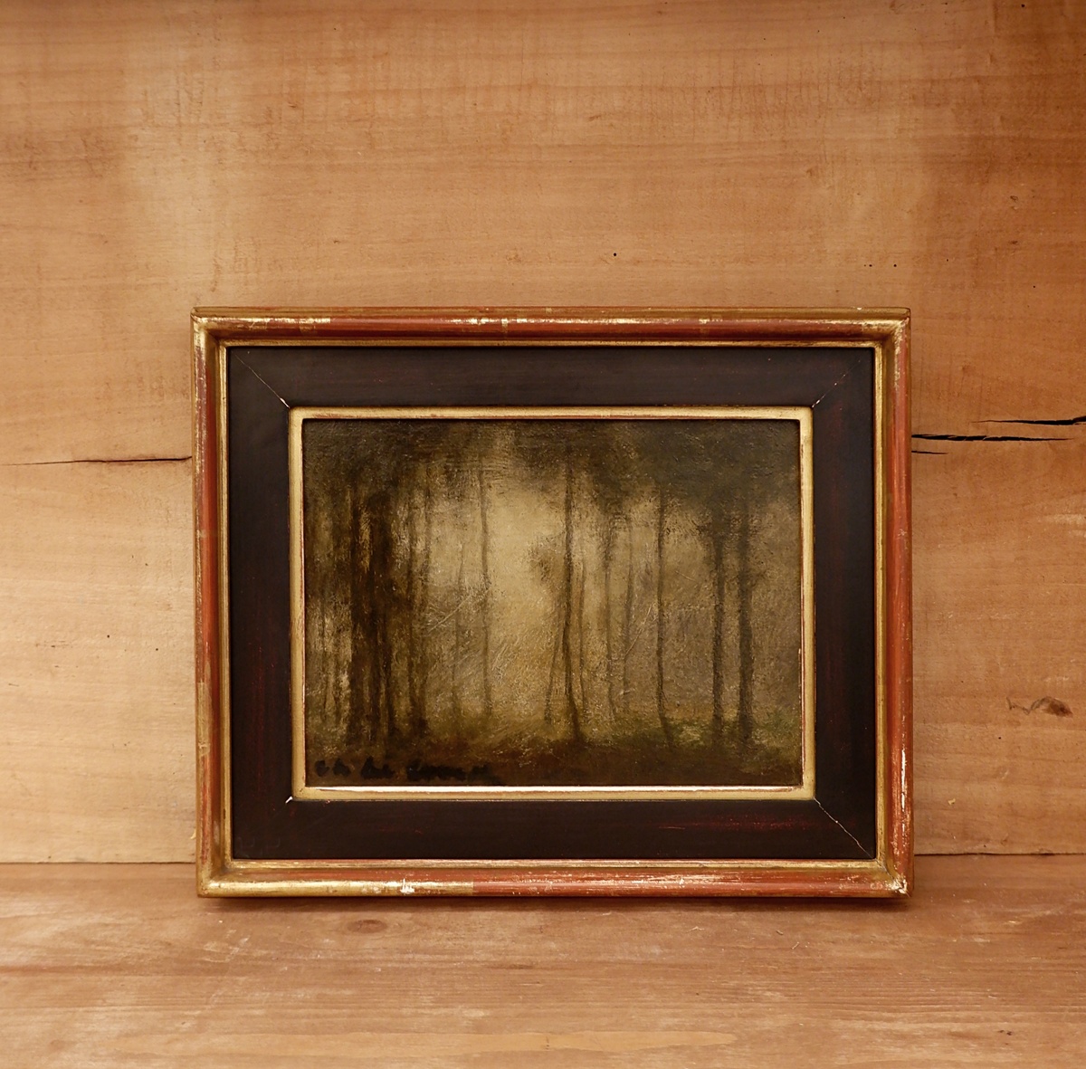 Painting on panel / signed lower left - 20th c.