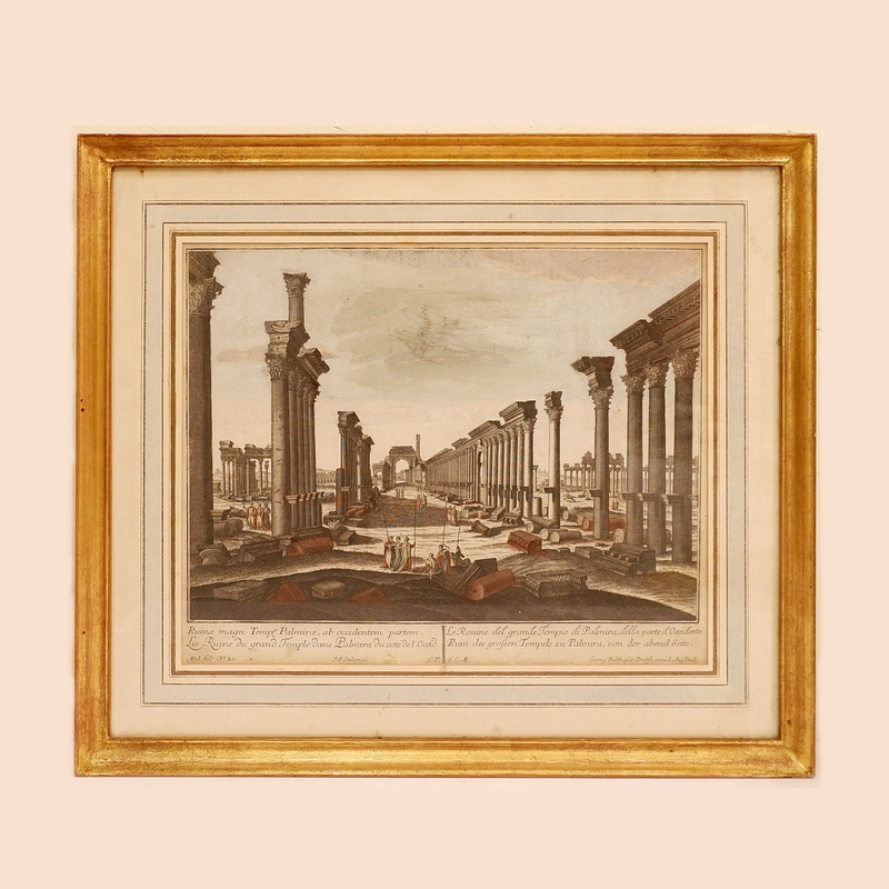 Optical view of the Ruins of the Great Temple in Palmyra (Syria)