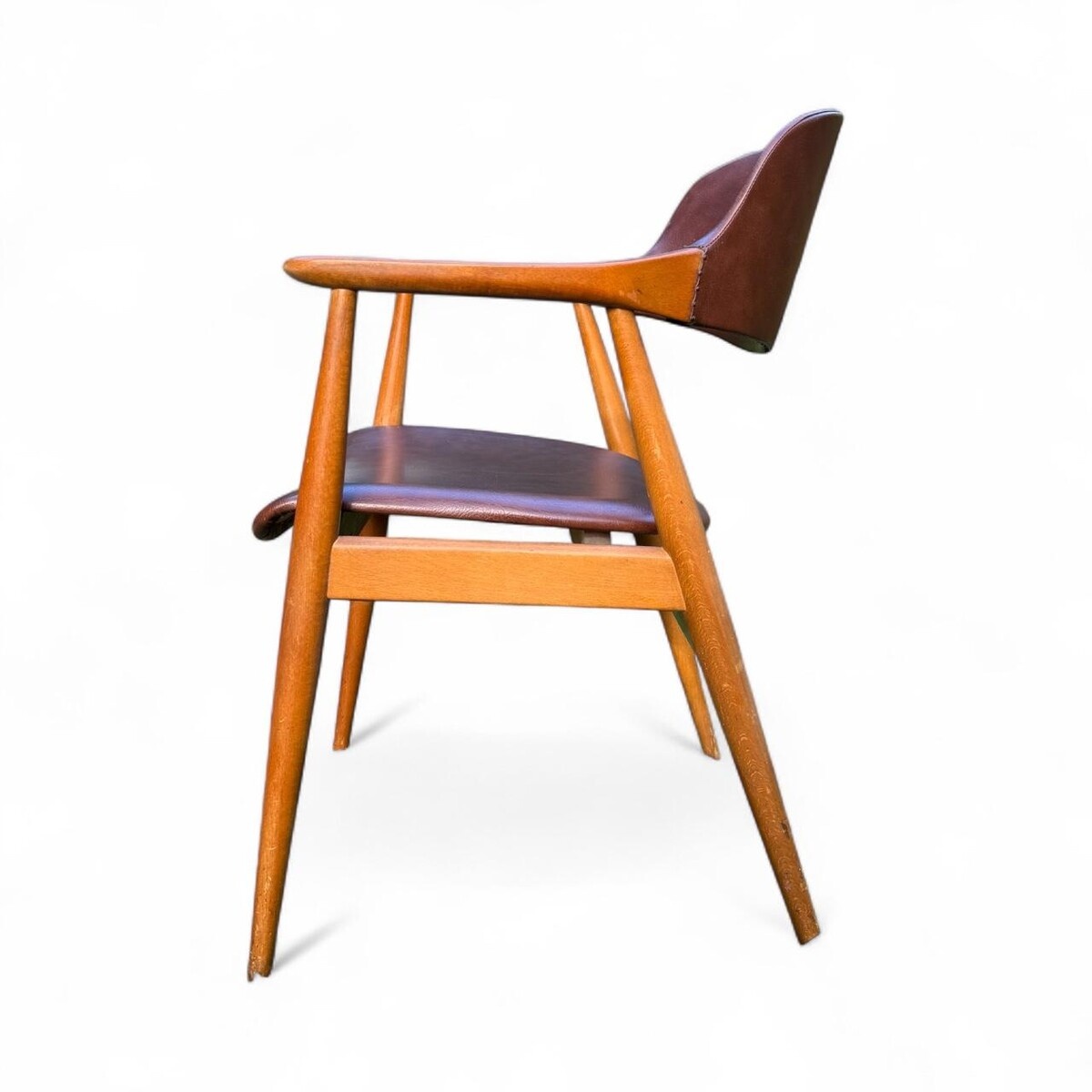 12/ Vintage Model GM11 Teak Armchair by Erik Kirkegaard, Danmark, 1960