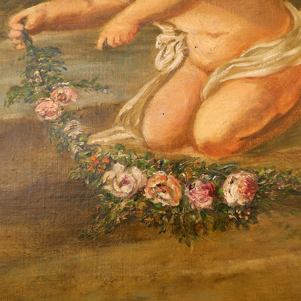 Large 19th-century Louis XV style trumeau in solid carved wood