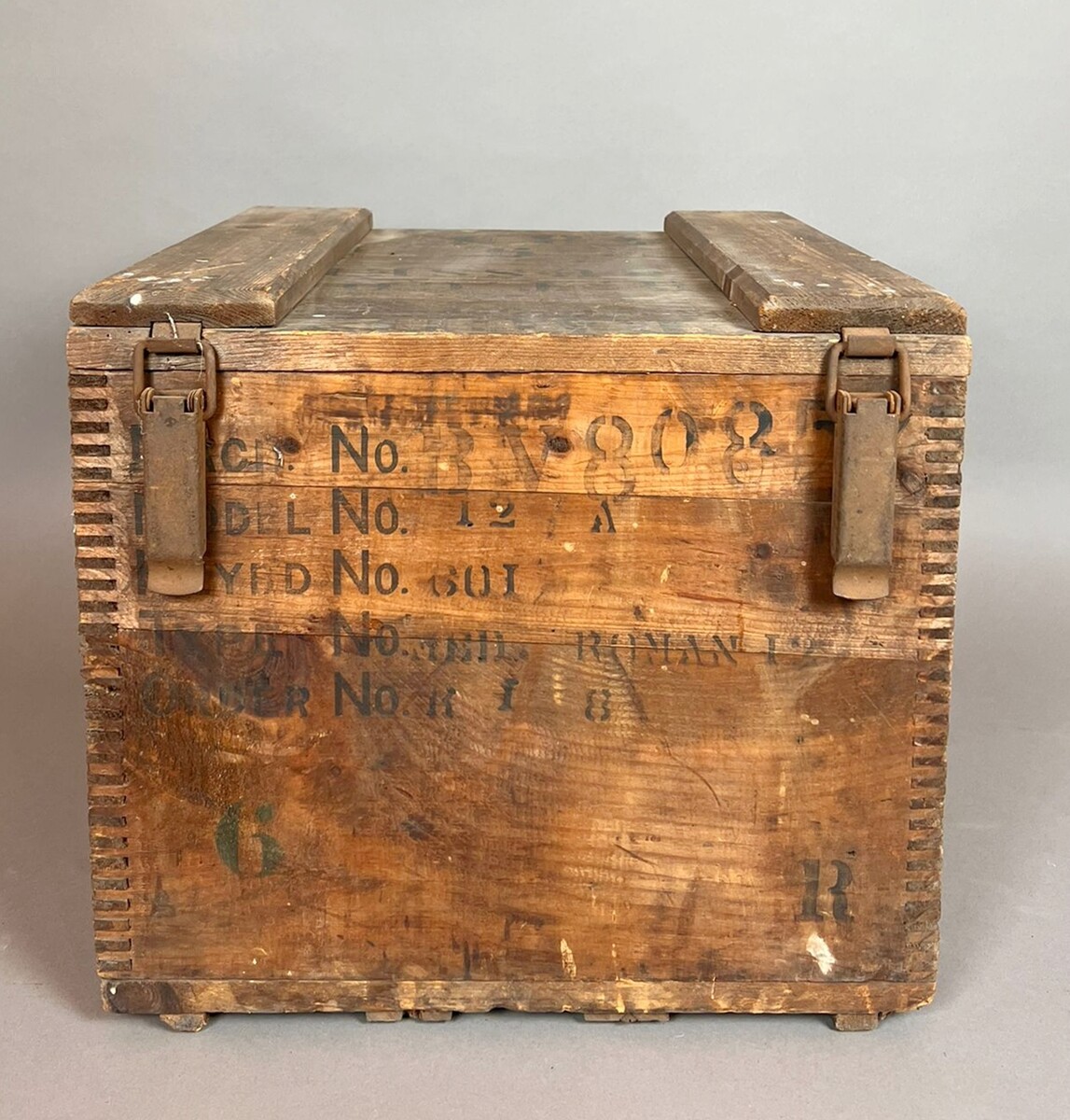 Wooden shipping case for a Remington typewriter, circa 1930