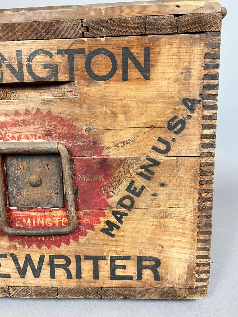 Wooden shipping case for a Remington typewriter, circa 1930